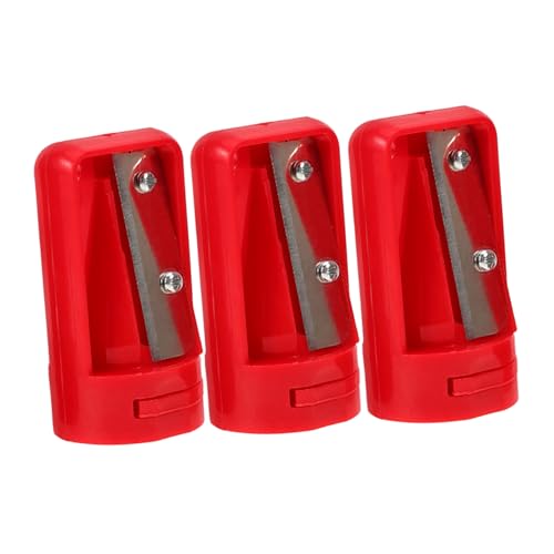 Lurrose 1 Satz Bleistiftspitzer Briefpapier Kind Doppelt Scharf Tischler Mechanische Stifte Groß Schreibwaren Handgehaltener Bleistiftschärfer Vintage Bleistiftspitzer Plastik Rot 3 Stück Lurrose 1 Satz Bleistiftspitzer Briefpapier Kind Doppelt Scharf Tischler Mechanische Stifte Groß Schreibwaren Handgehaltener Bleistiftschärfer Vintage Bleistiftspitzer Plastik Rot 3 Stück von Lurrose