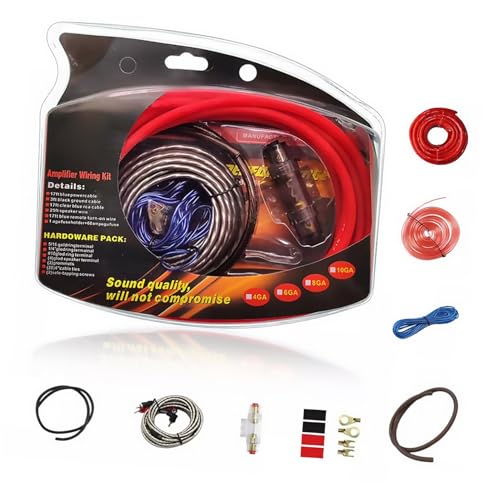 Lurrose 1 Satz Car-audio-kit Verstärker-kit Verkabelungssätze Für Autoverstärker Verstärker Kabelsatz Verstärkerverdrahtungskit Amp -installations -kit Metall Lurrose 1 Satz Car-audio-kit Verstärker-kit Verkabelungssätze Für Autoverstärker Verstärker Kabelsatz Verstärkerverdrahtungskit Amp -installations -kit Metall von Lurrose