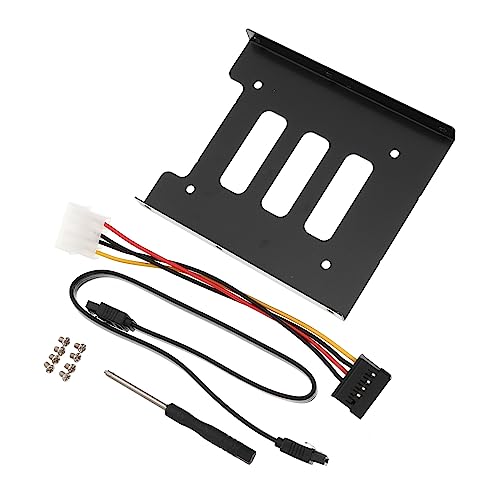 Lurrose 1 Satz Laufwerksschachtkonverter Externe Festplatte SSD-Laufwerk intern Fahren Bucht Festplattenhalterung SSD zu HDD Halterung HDD festplattenadapter Metall Black Lurrose 1 Satz Laufwerksschachtkonverter Externe Festplatte SSD-Laufwerk intern Fahren Bucht Festplattenhalterung SSD zu HDD Halterung HDD festplattenadapter Metall Black von Lurrose