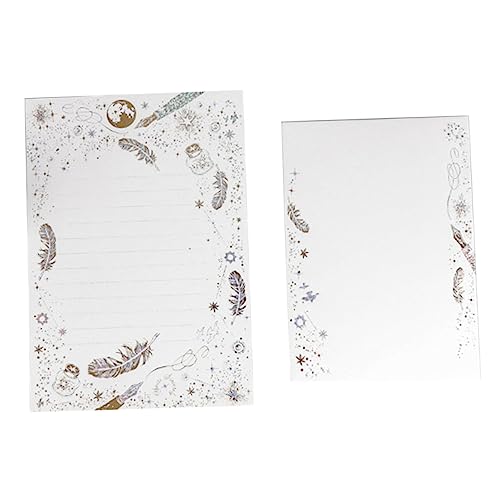 Lurrose 1 Stück Schreibwaren Briefpapier Mit Umschlägen Weihnachtsbriefpapier Briefkopf Feder Lurrose 1 Stück Schreibwaren Briefpapier Mit Umschlägen Weihnachtsbriefpapier Briefkopf Feder von Lurrose