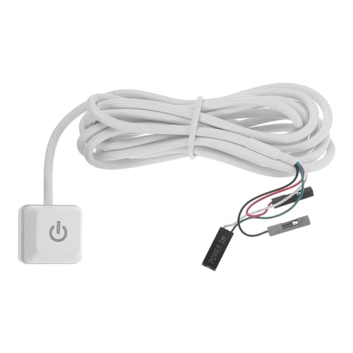 Lurrose 1.65M PC Power Button Externe PC Netzschalter Verlängerung mit LED Anzeige für Desktop Computer Individuell Anpassbar Langlebige Materialien für Einfache Bedienung Zugang von Lurrose