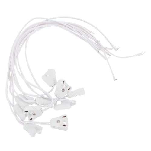 Lurrose 10 Stück Lampenverbindungsleitung Lichtröhrenanschluss Anschlusskabel für Lichtröhre LED-Lichtschlauchdraht Lichtschlauch-Verbindungskabel PVC Weiß Lurrose 10 Stück Lampenverbindungsleitung Lichtröhrenanschluss Anschlusskabel für Lichtröhre LED-Lichtschlauchdraht Lichtschlauch-Verbindungskabel PVC Weiß von Lurrose