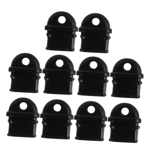 Lurrose 10 Stück Mobile Staubstecker Staubdichter Stecker Anti- -Stecker für Mobiltelefone Port Anit- -Plug-Kit Schutzkappe für den Ladeanschluss Port-Anti- -Stecker PVC Black von Lurrose