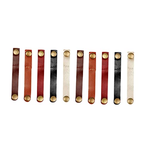 Lurrose 10Stücke Leder Kabelorganisatoren Praktische Kopfhörer Wickler USB Kabelclips für Effektives Kabelmanagement Schonend für Ihre Kabel Lurrose 10Stücke Leder Kabelorganisatoren Praktische Kopfhörer Wickler USB Kabelclips für Effektives Kabelmanagement Schonend für Ihre Kabel von Lurrose