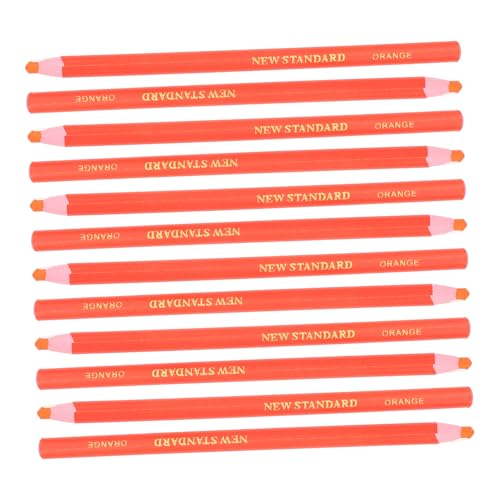Lurrose 12 Stück Hand zerlegter Buntstift Markieren von Buntstiften für den Bau Klassenzimmerzubehör Wachsbuntstifte zeichnen für erwachsene farbige Schreibmarker Wachsmarker Papier Orange von Lurrose