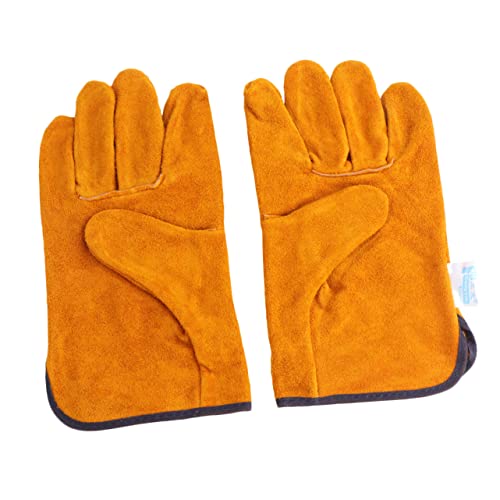 Lurrose 1Paar Arbeitshandschuhe Vollleder Hitzebeständig Verbrühung für Schweißen Grillen und Schwere Arbeiten Atmungsaktiv und Langlebig Schutz für Hände Orange Lurrose 1Paar Arbeitshandschuhe Vollleder Hitzebeständig Verbrühung für Schweißen Grillen und Schwere Arbeiten Atmungsaktiv und Langlebig Schutz für Hände Orange von Lurrose