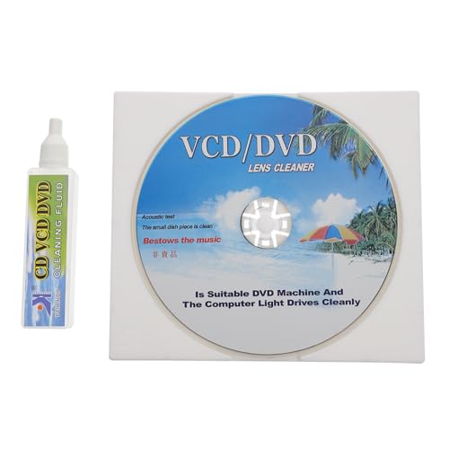 Lurrose 1Satz Reinigungsscheibe Set für CD Vcd DVD Player Teiliges Reinigungsset mit Reinigungsdisc Reinigungslösung Professionelle Pflege für Wiedergabequalität Lurrose 1Satz Reinigungsscheibe Set für CD Vcd DVD Player Teiliges Reinigungsset mit Reinigungsdisc Reinigungslösung Professionelle Pflege für Wiedergabequalität von Lurrose