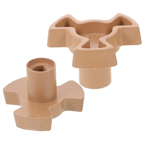 Lurrose 2 Stück Wellen Für Mikrowellentabletts Drehscheibe Teile Mikrowellenplatten Mikrowellen -spritzschutz Mikrowellenofen Mikrowellen-plattenspieler-koppler Plastik Khaki von Lurrose
