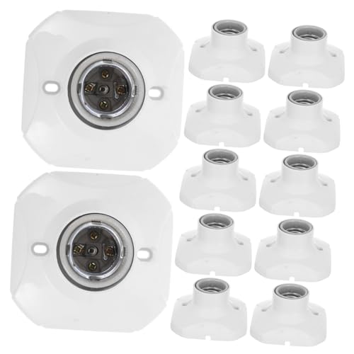 Lurrose 20 Stück Keramische Lampen fassung lampenfassung Lampensockel Lampenhalter Steckdosenlicht Lichtsteckdosenstecker Adapter für Glühbirnen Lampenersatzfassung Leuchte Keramik Weiß Lurrose 20 Stück Keramische Lampen fassung lampenfassung Lampensockel Lampenhalter Steckdosenlicht Lichtsteckdosenstecker Adapter für Glühbirnen Lampenersatzfassung Leuchte Keramik Weiß von Lurrose
