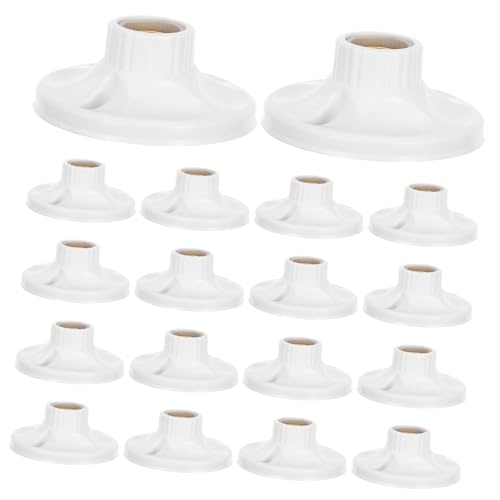 Lurrose 24 Stück Lampenfassung Schrauben Glühbirnen-sockeladapter Glühbirnenfassungen Einzelne Leuchte Glühbirnenhalterung Glühbirnensockel Lampensockel Licht Steckdose Pp Weiß Lurrose 24 Stück Lampenfassung Schrauben Glühbirnen-sockeladapter Glühbirnenfassungen Einzelne Leuchte Glühbirnenhalterung Glühbirnensockel Lampensockel Licht Steckdose Pp Weiß von Lurrose