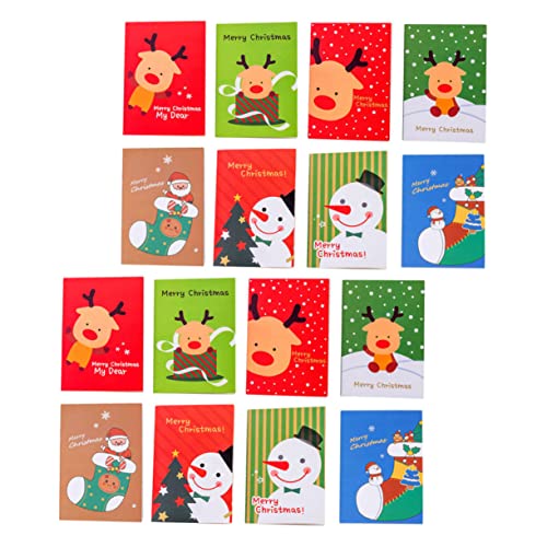 Lurrose 24st Weihnachtstaschenbuch Weihnachtsmann Notizbuch Weihnachtshirsch Notizbuch Notizblock Für Die Schule Weihnachtsjournal Notizblöcke Papier Schreibwaren Kind Weihnachten von Lurrose
