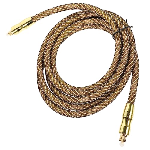 Lurrose 2M Optisches Audiokabel Hochwertiges Quadratfaser Kabel mit Vergoldeten Anschlüssen für Tv Heimkino Störungsfreie Signalübertragung Hohe Kompatibilität von Lurrose