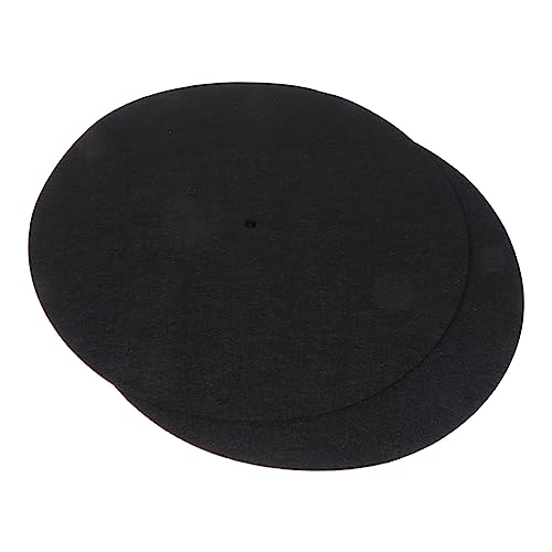 Lurrose 2Stücke Antistatische Plattenspielermatte Vinyl Schallplatten Schutzmatte aus Filz Vibrationen Schützt Ihre Schallplatten Lurrose 2Stücke Antistatische Plattenspielermatte Vinyl Schallplatten Schutzmatte aus Filz Vibrationen Schützt Ihre Schallplatten von Lurrose
