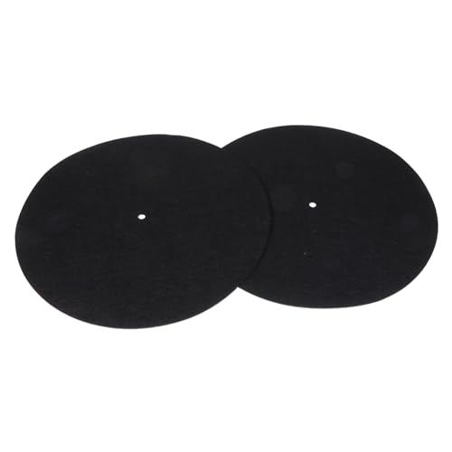 Lurrose 2Stücke Antistatische Plattentellerauflage aus Filz für Vinyl Schallplatten Schützende Matte für Haftung Vibrationseinsparung Beim Abspielen Lurrose 2Stücke Antistatische Plattentellerauflage aus Filz für Vinyl Schallplatten Schützende Matte für Haftung Vibrationseinsparung Beim Abspielen von Lurrose