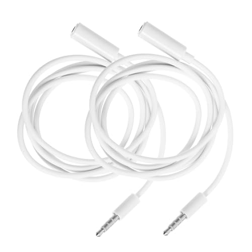 Lurrose 2Stücke Audiokabel Verlängerung Hochwertiges Klinkenstecker Kabel für Kopfhörer Flexibles Audio Verbindungskabel Biegefeste Fidelity Übertragung von Lurrose