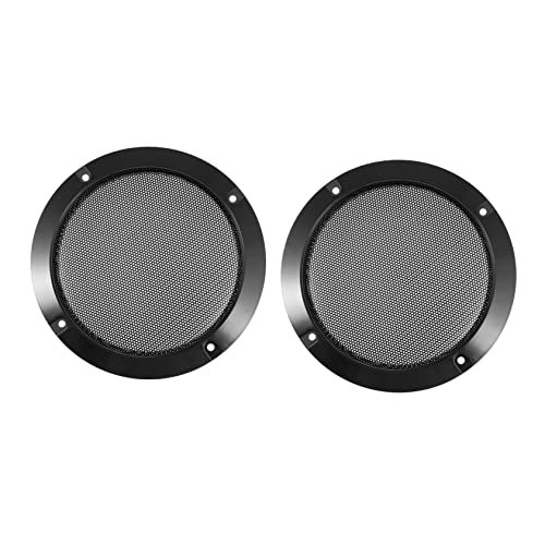 Lurrose 2Stücke Lautsprecher Schutznetz Schwarzes Subwoofer Abdeckgitter für Auto Audio Langlebig Zubehör für Hochwertige Klangsysteme von Lurrose