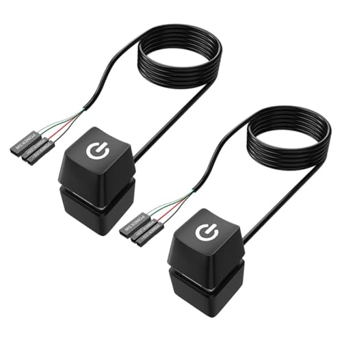 Lurrose 2Stücke PC Netzschalter Verlängerungskabel Externer Einschaltknopf für Desktop Computer Kabel für Flexiblen Zugriff für Internetcafés Lurrose 2Stücke PC Netzschalter Verlängerungskabel Externer Einschaltknopf für Desktop Computer Kabel für Flexiblen Zugriff für Internetcafés von Lurrose