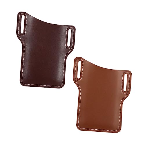 Lurrose 2Stücke PU Ledertasche für Multifunktionale Handytasche mit Knopfdesign Outdoor Handy Gürteltasche Gemischte Rotbraun Schutzhülle für Smartphones Lurrose 2Stücke PU Ledertasche für Multifunktionale Handytasche mit Knopfdesign Outdoor Handy Gürteltasche Gemischte Rotbraun Schutzhülle für Smartphones von Lurrose