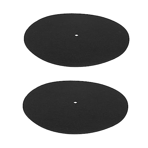 Lurrose 2Stücke Schutzmatte für Schallplatten aus Hochwertigem Filz Schutz für Vibrationsdämpfend Kratzfest Perfekter Ersatz Lurrose 2Stücke Schutzmatte für Schallplatten aus Hochwertigem Filz Schutz für Vibrationsdämpfend Kratzfest Perfekter Ersatz von Lurrose