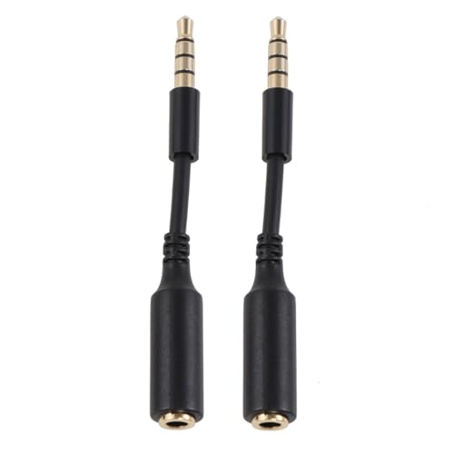 Lurrose 2Stücke Stereo Audio Verlängerungskabel für Kopfhörer Lautsprecher Hochwertige Verlängerung für Tablets Smartphones Media Player Lurrose 2Stücke Stereo Audio Verlängerungskabel für Kopfhörer Lautsprecher Hochwertige Verlängerung für Tablets Smartphones Media Player von Lurrose