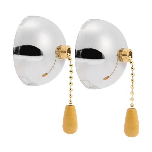 Lurrose 2Stücke Zugschalter für Lampen und Deckenventilatoren Metallkettenschalter mit Kette für Wandlampen Praktische Lösung für Lichtsteuerung Lurrose 2Stücke Zugschalter für Lampen und Deckenventilatoren Metallkettenschalter mit Kette für Wandlampen Praktische Lösung für Lichtsteuerung von Lurrose