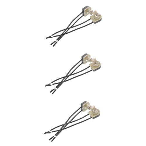 Lurrose 3 Sätze Drehschalter Schreibtischlampe Knopfschalter Licht Drehknopfschalter Tischknopfschalter Lampenschalterknopf Schreibtischlampenzubehör Dual Wire 2 Stücke * 3 Lurrose 3 Sätze Drehschalter Schreibtischlampe Knopfschalter Licht Drehknopfschalter Tischknopfschalter Lampenschalterknopf Schreibtischlampenzubehör Dual Wire 2 Stücke * 3 von Lurrose