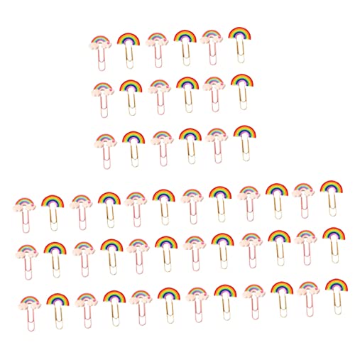 Lurrose 3 Sätze Regenbogen-büroklammer Bunt Klein Stifte Spaß Mehrfarbig Papierclips Schreibwaren Schreibtisch Geformt Größe Sortiert Büroklammern Gefärbt Pastell Pvc 20 Stück * 3 von Lurrose