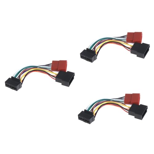 Lurrose 3 Stück Ersatz Adapterkabel für Auto Radio Poliger Hitzebeständig Langlebig Installieren Kompatibel mit Cd Dvd Playern Autoradios Lurrose 3 Stück Ersatz Adapterkabel für Auto Radio Poliger Hitzebeständig Langlebig Installieren Kompatibel mit Cd Dvd Playern Autoradios von Lurrose