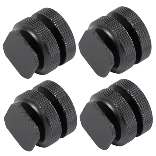 Lurrose 4Stücke Aluminiumlegierung Hot Shoe Mount Adapter Stabiler Blitzschuh Adapter für Kompatibel mit DSLR Mikrofon Monitor LED Einfache Installation Hohe Lurrose 4Stücke Aluminiumlegierung Hot Shoe Mount Adapter Stabiler Blitzschuh Adapter für Kompatibel mit DSLR Mikrofon Monitor LED Einfache Installation Hohe von Lurrose