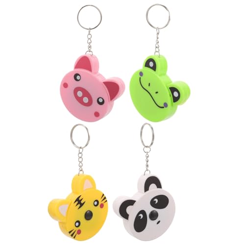 Lurrose 4Stücke Mini Maßband Schlüsselanhänger Einziehbares Tragbares Maßband Im Tierdesign Tiger Panda Frosch Robustem Material Für Dekoration Lurrose 4Stücke Mini Maßband Schlüsselanhänger Einziehbares Tragbares Maßband Im Tierdesign Tiger Panda Frosch Robustem Material Für Dekoration von Lurrose