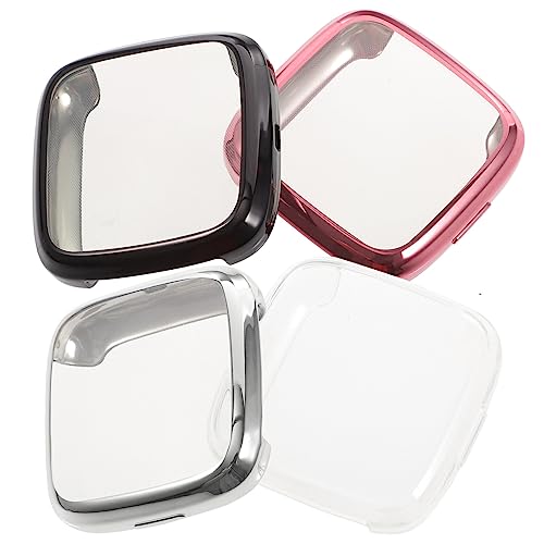 Lurrose 4Stücke Schutzhüllen für Abnehmbare TPU Uhrenabdeckung Transparent Roségold Schutz vor Kratzern Stößen Lurrose 4Stücke Schutzhüllen für Abnehmbare TPU Uhrenabdeckung Transparent Roségold Schutz vor Kratzern Stößen von Lurrose