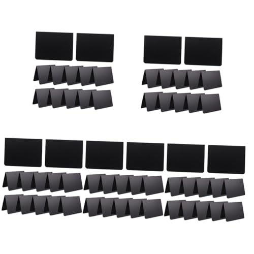 Lurrose 5 Sätze Tabletop-nachrichtentafel Mini Sandwich-brett-schild Led Hinweistafeln Für Zu Hause Stand Innere Nachricht Tafel Zeichen Schwarz Kleine Nachricht Plastik Black 12 Stück * 5 von Lurrose