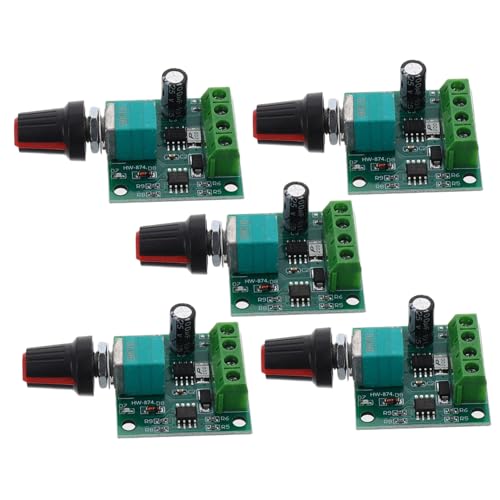 Lurrose 5 Stück Drehzahl regler für Gleichstrom motoren Vibrationsmotor Modulschalter Motordrehzahlreglermodul Motortreibermodul Gleichspannungsregler Metall Green Lurrose 5 Stück Drehzahl regler für Gleichstrom motoren Vibrationsmotor Modulschalter Motordrehzahlreglermodul Motortreibermodul Gleichspannungsregler Metall Green von Lurrose