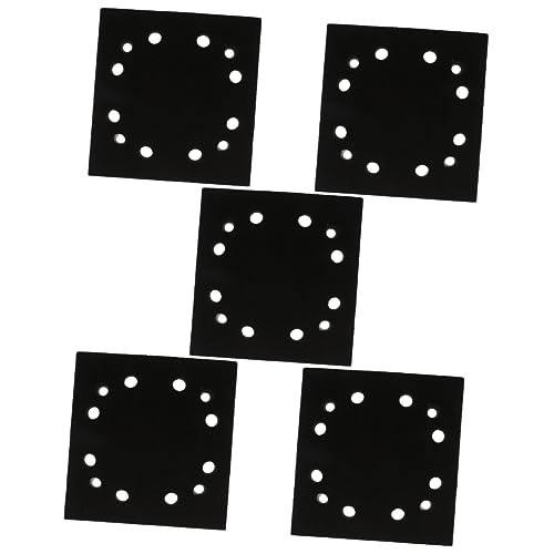 Lurrose 5 Stück Schleifscheiben -schleifpapier -aluminiumplatte Schleifpad Sander Pad Quadrat Streugut Sandpapier Schleifen Austausch Der Trägerplatte Der Schleifmaschine Schwarz Eva von Lurrose