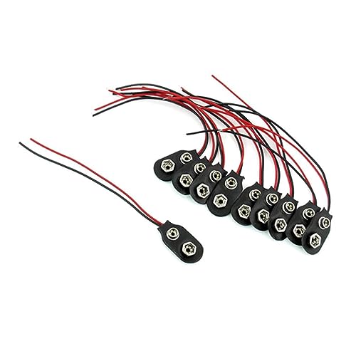 Lurrose 50 Stück Batterie -Taste Lead 9-V-Batterieanschluss Batterieclip mit Kabel Ich tippe Batterieanschluss 9V Batterieklemme Batterieanschluss 9V Lurrose 50 Stück Batterie -Taste Lead 9-V-Batterieanschluss Batterieclip mit Kabel Ich tippe Batterieanschluss 9V Batterieklemme Batterieanschluss 9V von Lurrose