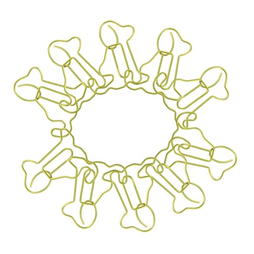 Lurrose 50Stücke Süße Büroklammern Hund Design Kreative Lesezeichen Clips aus Metall für Schule Büro und Zuhause Praktische Planer Clips für Dokumente von Lurrose