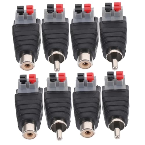 Lurrose 8Stücke Adapter Cinch Adapter für Audio Geräte Langlebige Kompatibel mit Fernseher Dvd Mehr für Zuverlässige Lurrose 8Stücke Adapter Cinch Adapter für Audio Geräte Langlebige Kompatibel mit Fernseher Dvd Mehr für Zuverlässige von Lurrose