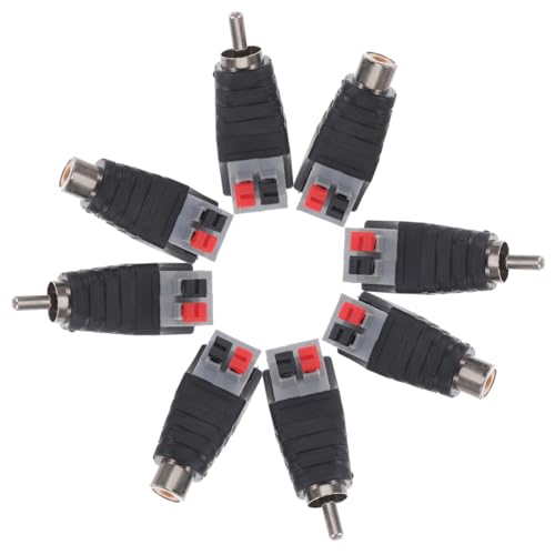 Lurrose 8Stücke Lautsprecherkabelstecker Adapter Feder für Stabile Audioverbindungen mit Fernsehern Dvds Vielseitig Langlebig Männlich Weiblich Lurrose 8Stücke Lautsprecherkabelstecker Adapter Feder für Stabile Audioverbindungen mit Fernsehern Dvds Vielseitig Langlebig Männlich Weiblich von Lurrose