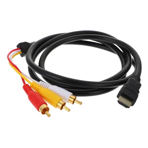 Lurrose Adapterkabel Video adapter cable Multimedia signal transmission cord Komponente DVD-Verbindungskabel stoßverbinder High-Definition-Kabel Übertragungskabel abs vergoldet Black Lurrose Adapterkabel Video adapter cable Multimedia signal transmission cord Komponente DVD-Verbindungskabel stoßverbinder High-Definition-Kabel Übertragungskabel abs vergoldet Black von Lurrose