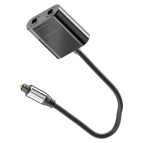 Lurrose Audio-Splitter heimkinosystem optischer Splitter Kompakter Splitter DVD-Player-Splitter CD-Player-Splitter Teilt Stecker Glasfaser-Splitter Leichter Audiosplitter PVC Black Lurrose Audio-Splitter heimkinosystem optischer Splitter Kompakter Splitter DVD-Player-Splitter CD-Player-Splitter Teilt Stecker Glasfaser-Splitter Leichter Audiosplitter PVC Black von Lurrose