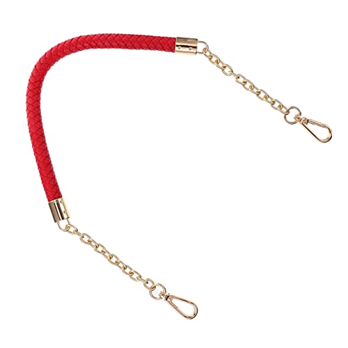 Lurrose DIY Schultergurt Für Handtaschen Verstellbarer PU Leder Ersatzriemen Mit Metallkette Für Umhängetaschen Langlebig Personalisiere von Lurrose