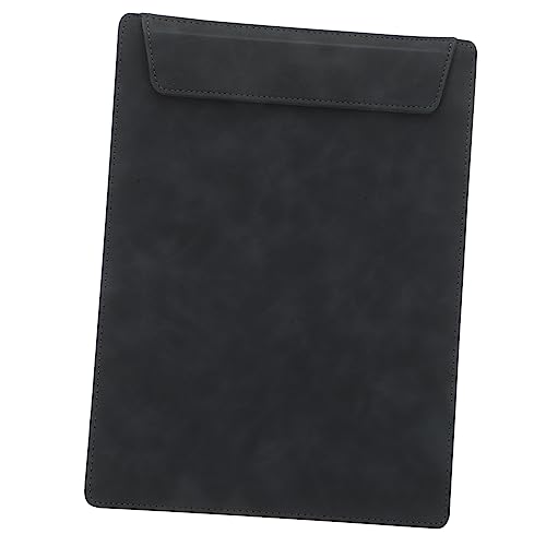 Lurrose Datei Ordner Zwischenablagen faltbar Klemmbrett-Portfolio Schwarz besprechungsmappe write board Konferenz-Schreibbrett Multifunktions-Klemmbrett Büro-Schreibgerät Tafel Leder Black von Lurrose