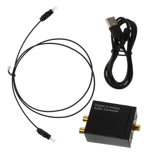 Lurrose Digital Analog Audio Adapter mit Optischen Koaxialen Eingängen Audio für Fernseher Soundsysteme Wohnmobile Einfach zu Bedienen mit Design von Lurrose