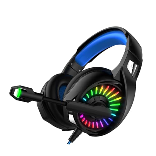Lurrose Gaming Kopfhörer mit RGB Beleuchtung Tragbares Kabelgebundenes Headset mit Mikrofon für PC Konsolen Optimiert für Immersive Spielerlebnisse Langen Lurrose Gaming Kopfhörer mit RGB Beleuchtung Tragbares Kabelgebundenes Headset mit Mikrofon für PC Konsolen Optimiert für Immersive Spielerlebnisse Langen von Lurrose