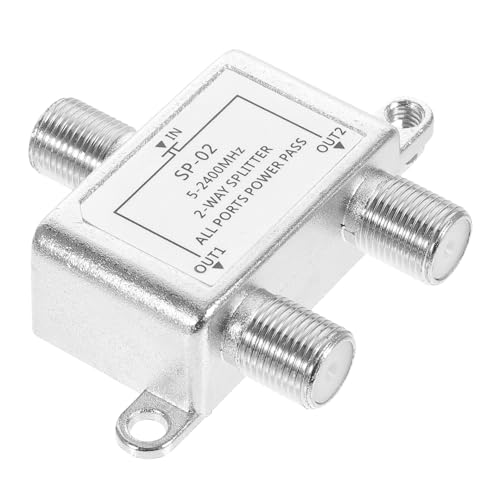 Lurrose Koaxialkabel Splitter für Internet Tv Kompatibel mit Catv System Einfache Installation Robustes Design für Kabel Tv von Lurrose