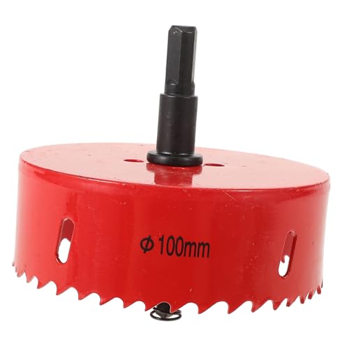 Lurrose Lochöffner Bitöffner Opener-Bohrer Lochsäge Bohrer Lochbohrer Lochschneidbohrer Lochsägen-Metallbohrer Werkzeug Lochsäge Schneidwerkzeug Schneidzubehör. M42 Bimetall rot von Lurrose