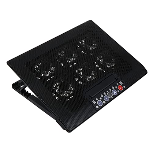 Lurrose Notebook-kühler Notizbuch Einstellbar Laptop Kühlung Ergonomisch Unterstützung Vertikale Dein USB Stand Klein Ports Für Eisengitter Und Kunststoff Black von Lurrose