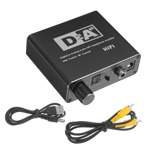 Lurrose Optischer Audiokonverter Optischer Audio Adapter Analog Digital für Fernseher Lautsprecher Kompakt Tragbar Hohe Klangqualität Einfache Nutzung von Lurrose
