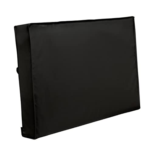 Lurrose Outdoor Tv Abdeckung Staubdicht mit Bodenabdeckung Mikrofasertuch Schützt Ihren Fernseher im Freien Schwarz von Lurrose