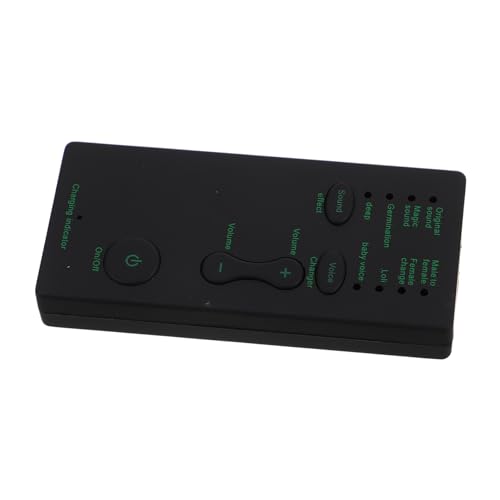 Lurrose Soundkarten -Sprachwandler Mini-Soundwechsler stimmveränderndes Gerät Stimmverzerrer externer Sprachwechsler Sprachmodifikator Tonwechsler Tragbarer Soundwechsler Plastik Black von Lurrose